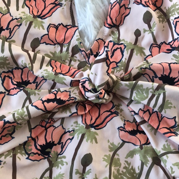 Tory Burch Tie Front Floral One-Piece Swimsuit - Picture 6 of 8